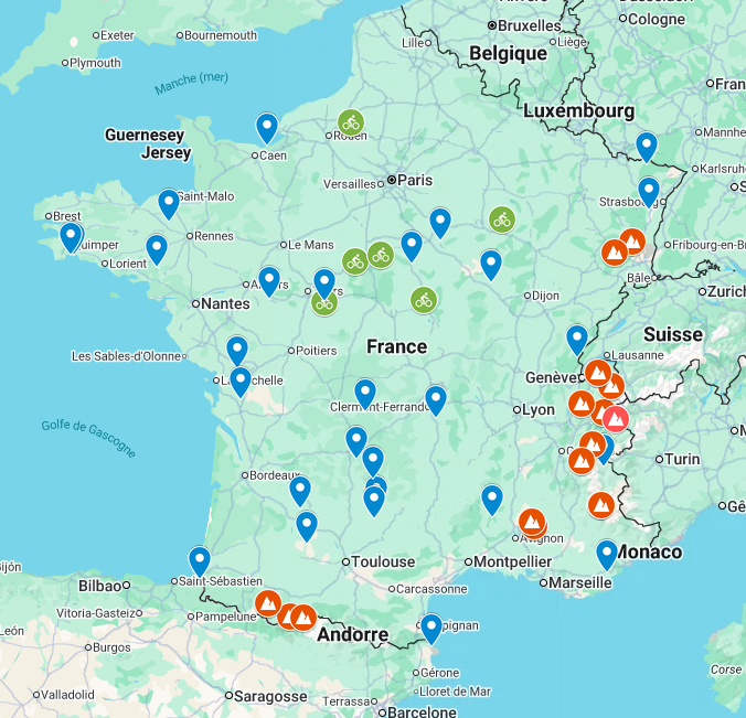 Les destinations du CCL